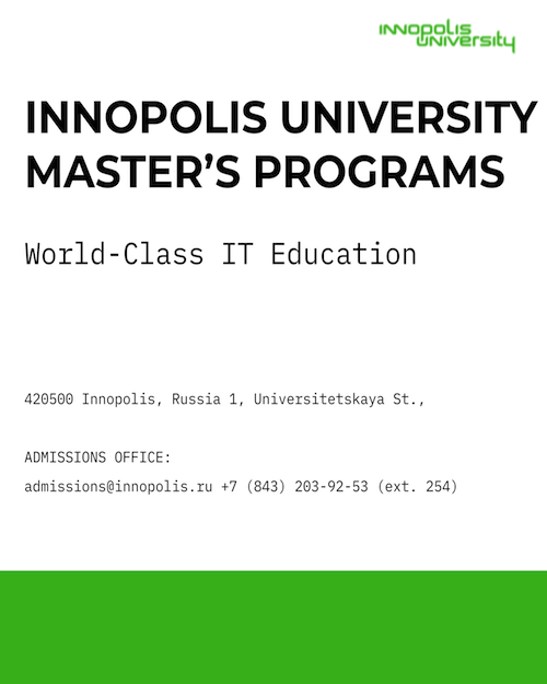 Innopolis University - Computer Science Master's Programs