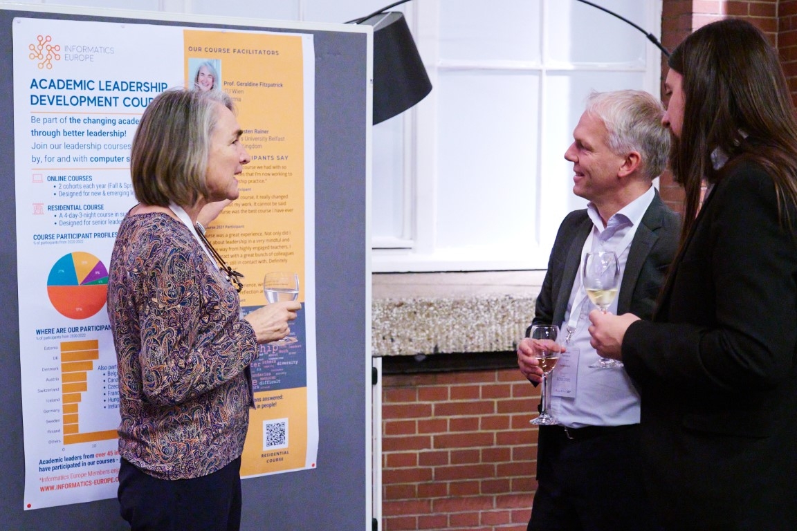 ECSS participants learning about IE's Academic Leadership Development Courses from Geraldine Fitzpatrick, the Course Facilitator