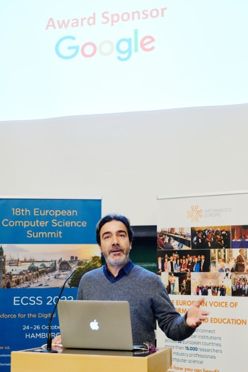 Jens Redmer, Google Representative at Award Ceremony of Minerva Informatics Equality Award 2022