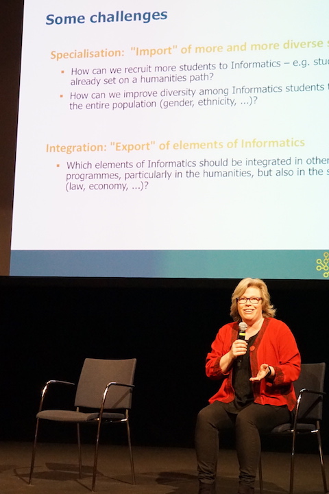 Hilde G. Corneliussen (Western Norway Research Institute) at Panel on Informatics Education