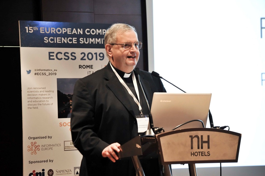 Gianfranco Basti, Pontifical Lateran University, at ECSS 2019 opening