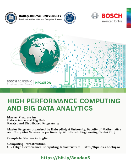 Babeş-Bolyai University - Master in High Performance Computing and Big Data Analytics