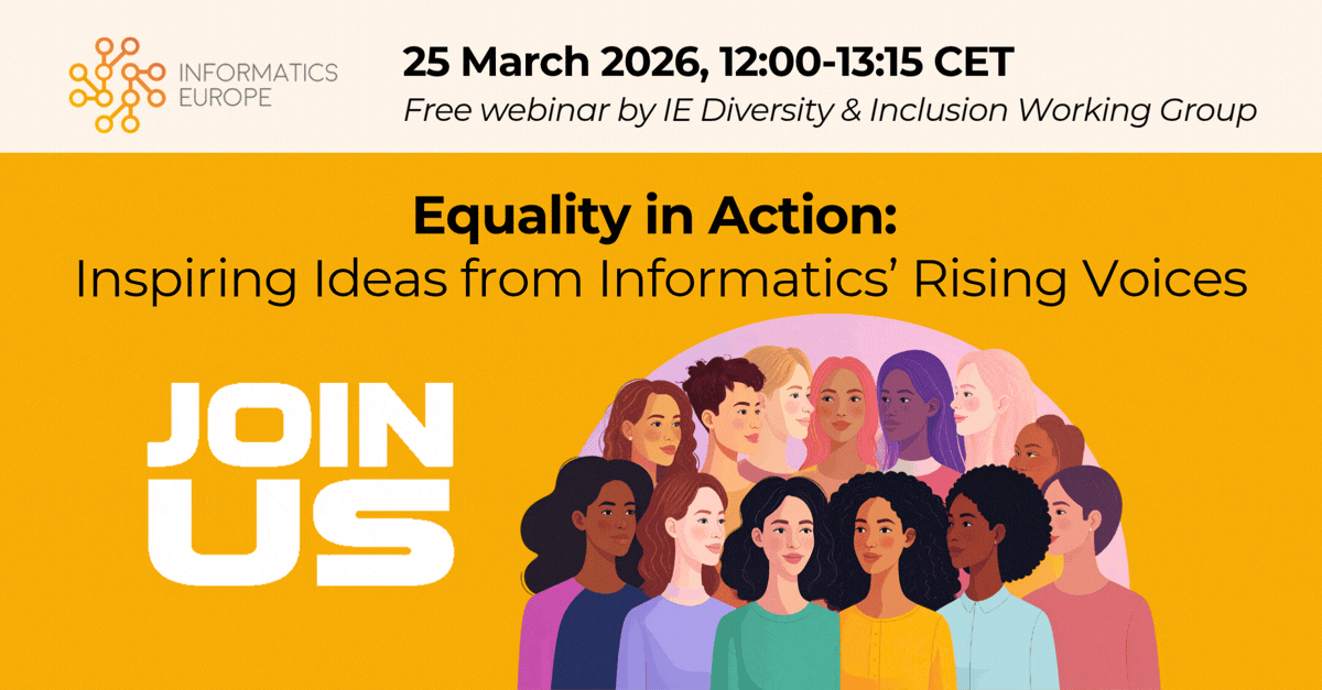 Upcoming IE Webinar: Early Career Researchers Tackling Gender Gap in Informatics
