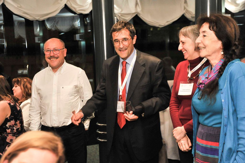 Past and current heads of Informatics Europe - Carlo Ghezzi, Enrico Nardelli, Lynda Hardman and Christine Choppy