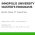 Innopolis University - Computer Science Master's Programs