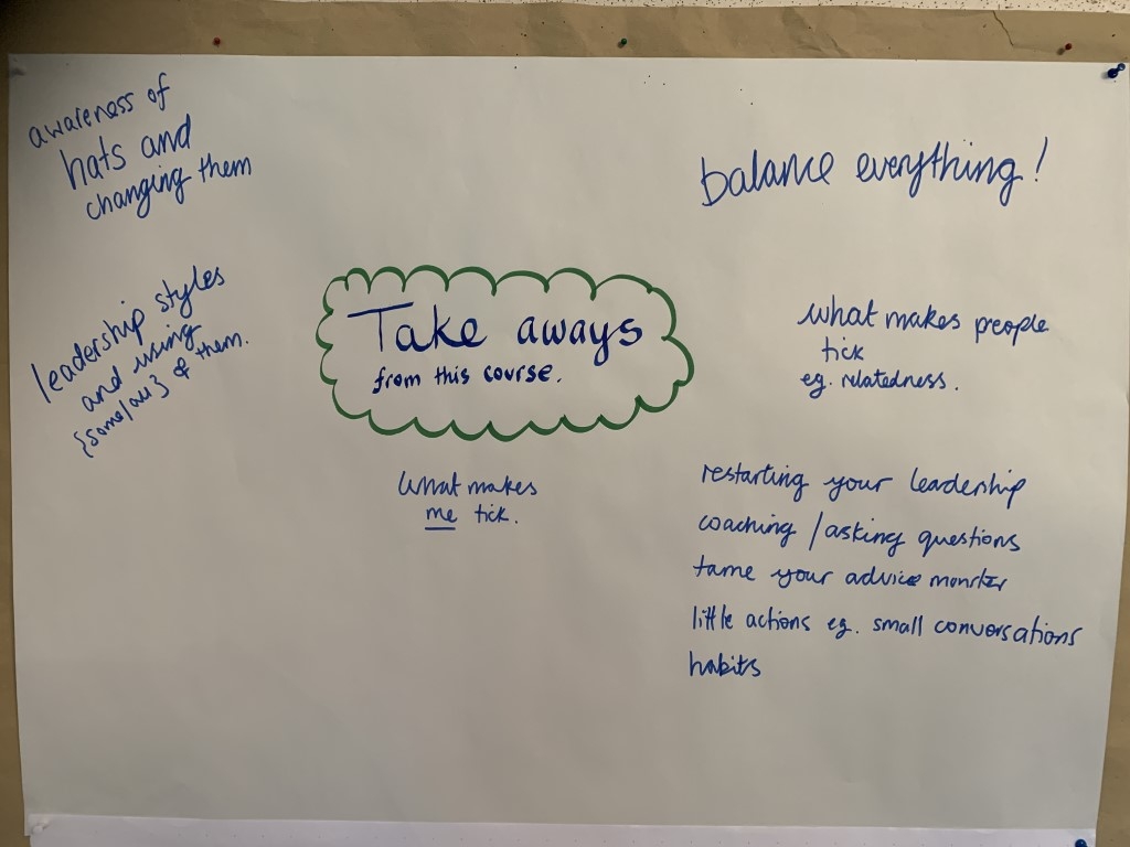 Take aways from the the Residential Course