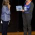 Fernanda Rollo (Secretary of State for Science and Higher Education) receiving the report 'Are We All In The Same Boat' from Lynda Hardman at the opening ceremony